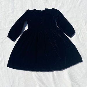 NWT Bella & Emma Girl's Black Velvet Dress Size 6